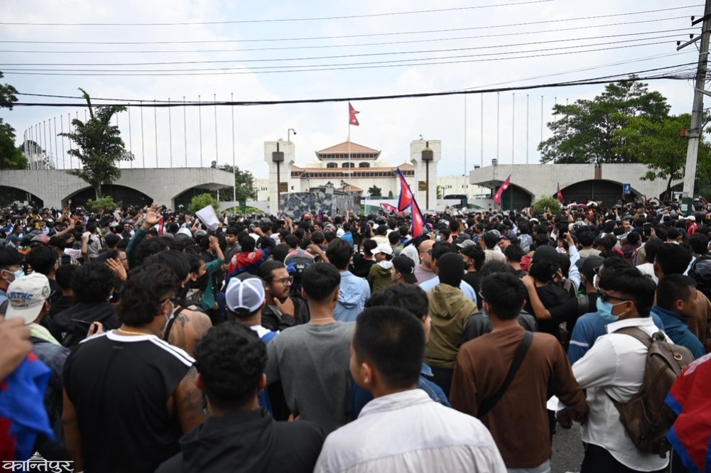 One person died in the protest in Baneshwar