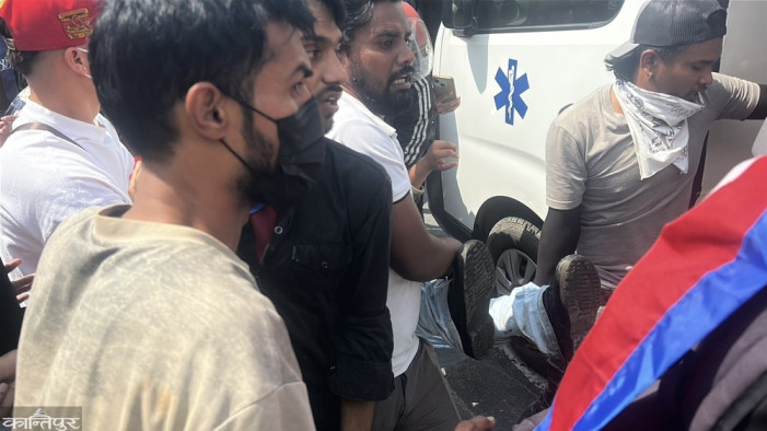 Dozens of demonstrators were injured by police firing