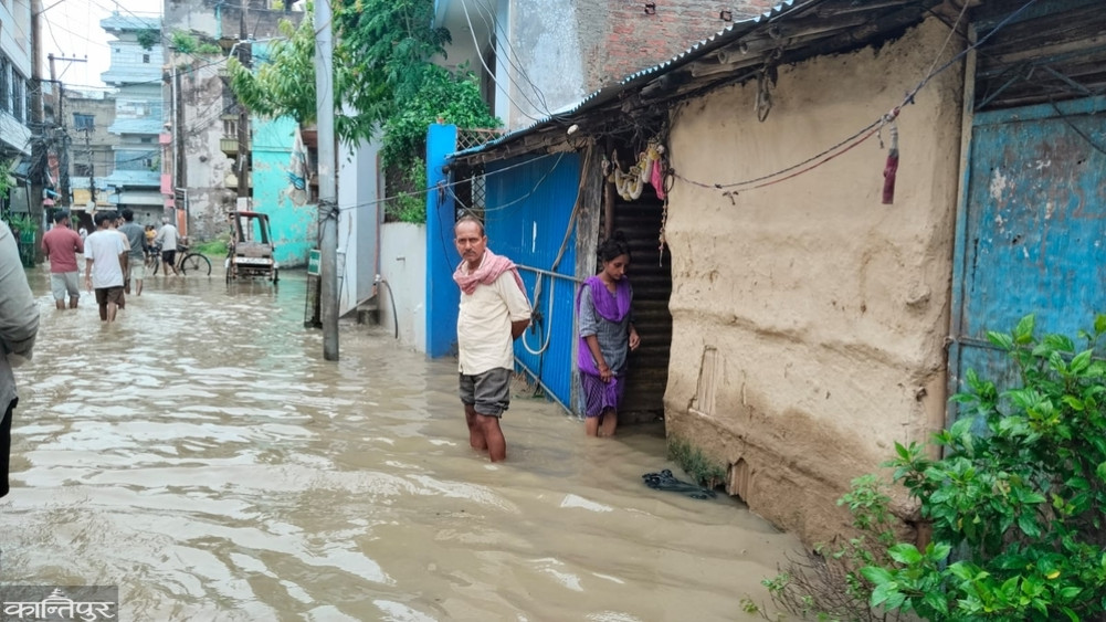 Birganj metropolis inundated