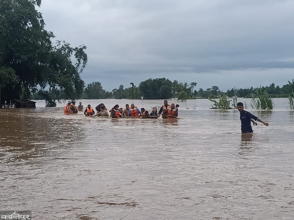 About 500 households in Jhapa were displaced due to incessant rains, Biring bridge collapsed