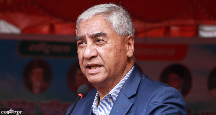 What did Congress President Sher Bahadur Deuba say to Prime Minister Oli on the phone?