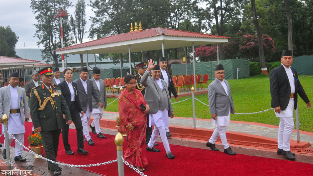 Prime Minister Oli returned home after participating in the United Nations Conference held in Spain
