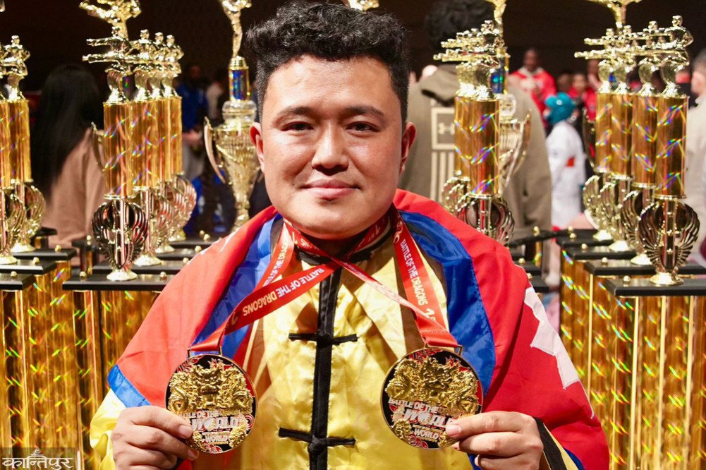 Bhupendra won two golds in America