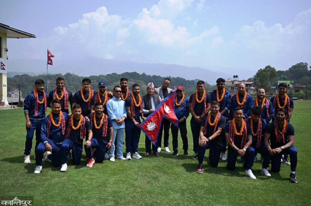 Farewell to the Nepali team who will play the series in Scotland