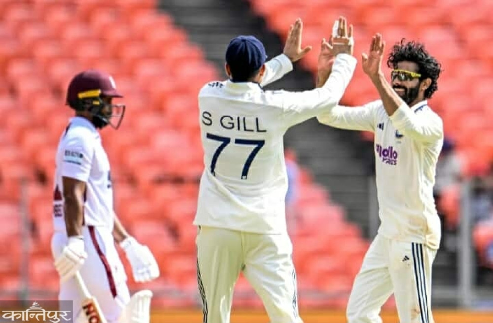 India win by an innings over West Indies