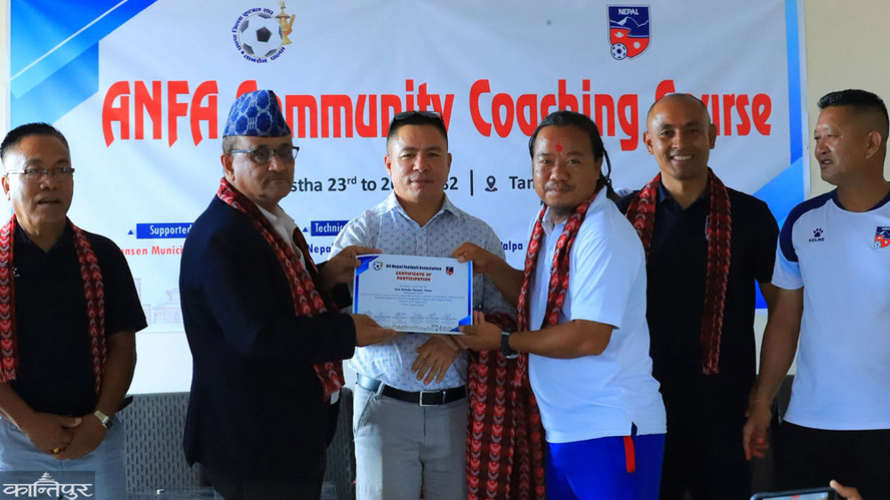 Community level football coach training completed in Tansen