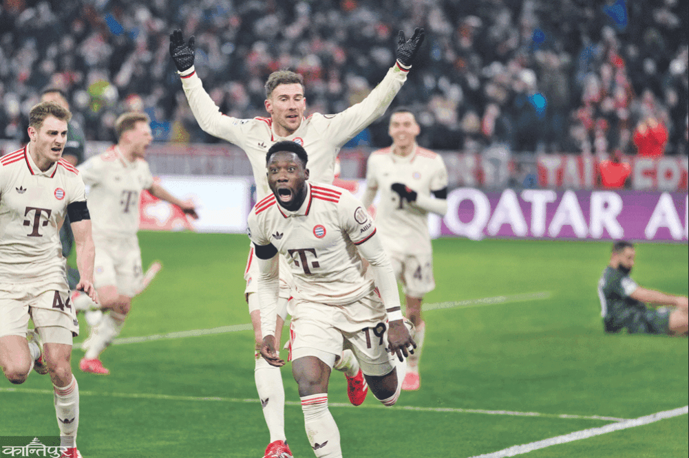 Bayern struggling in the last 16