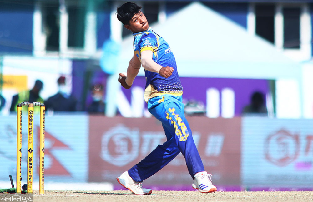 Vipin kept five consecutive maidens against Madhesh