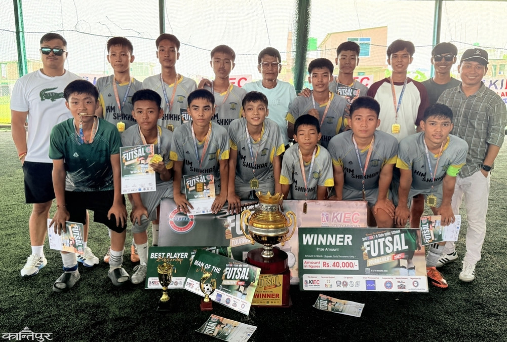 Seven A side futsal title to Himshikhar