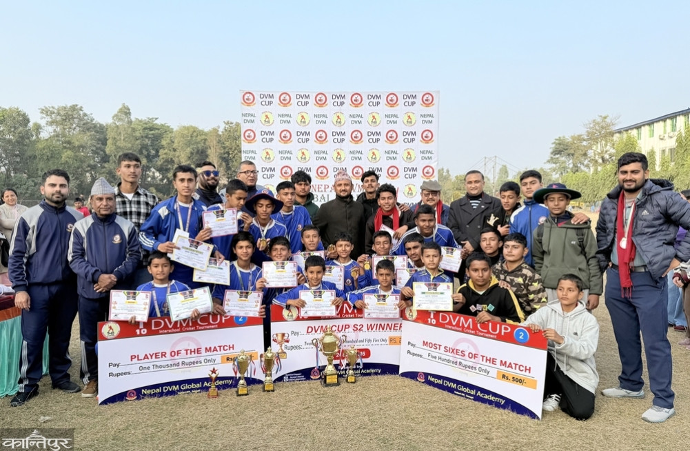 The organizers won the DVM Cup inter-school cricket title.