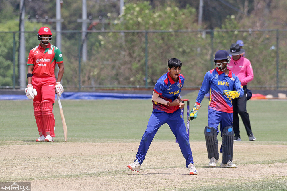 Nepal won on Yuvraj's spin