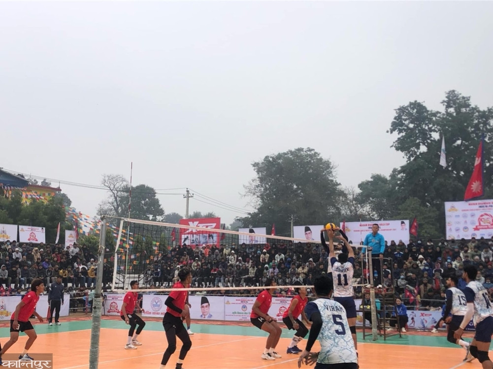 Nepal Police Club Madan Bhandari in the finals of Indo Nepal Volleyball