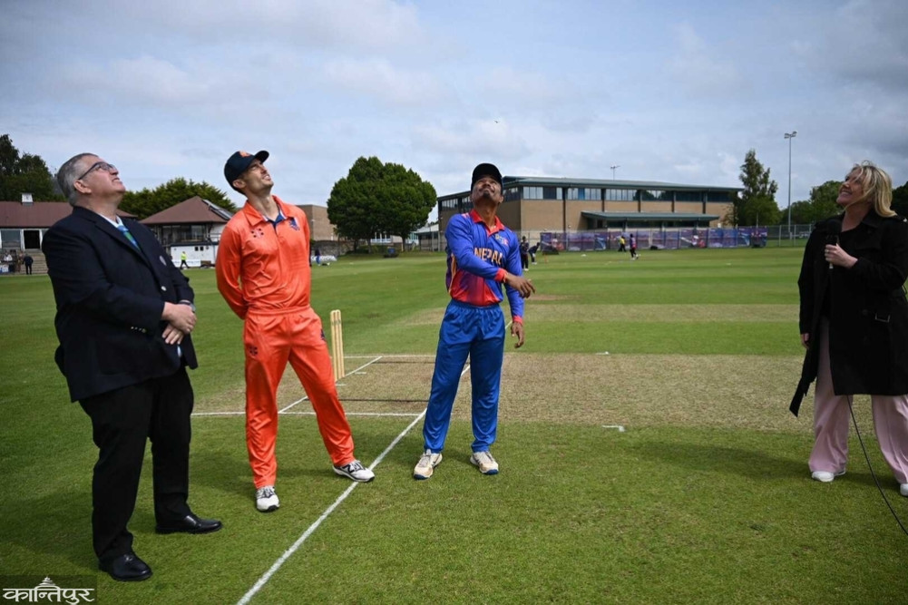 100 games in Nepal's Twenty20 international, Kiran and Rupesh making their 'debut' against Netherlands