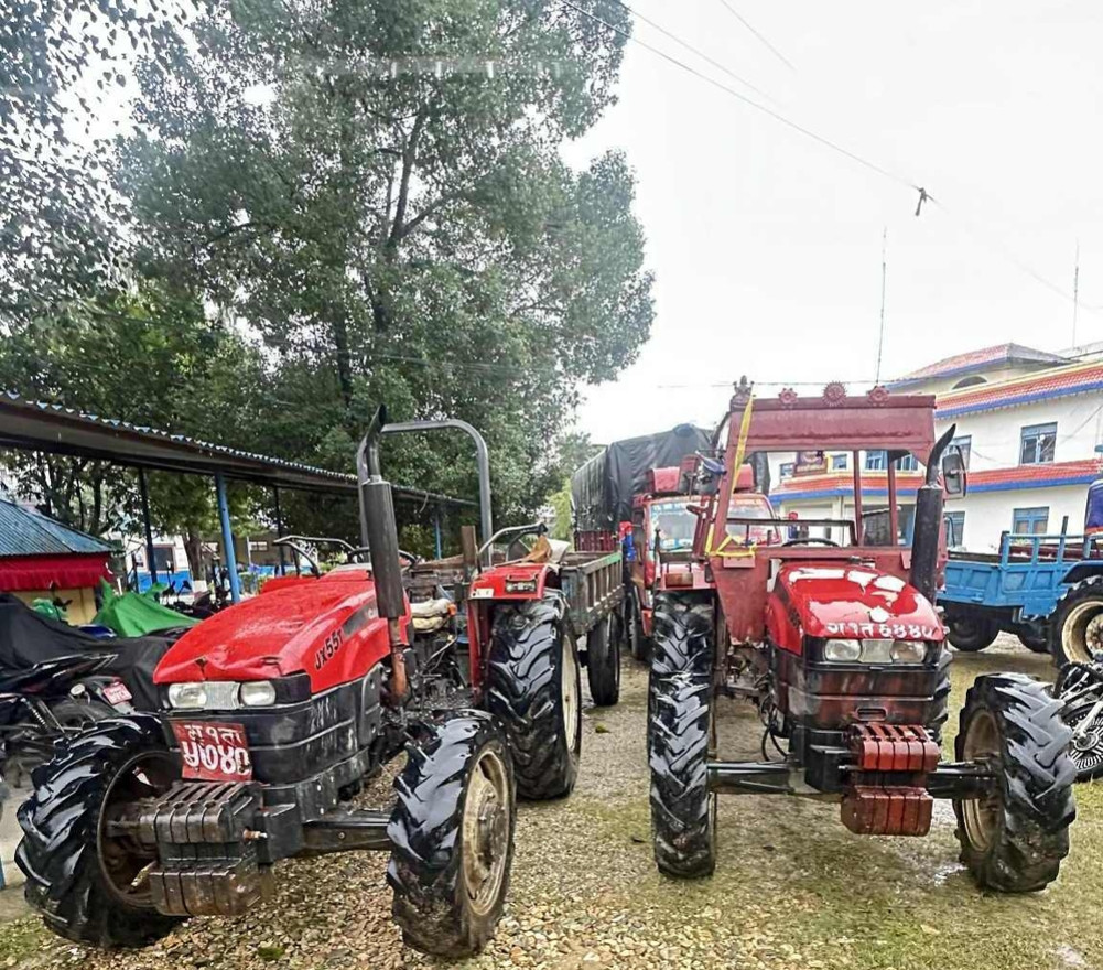 Illegal mining of riverine materials: 4 tractors seized