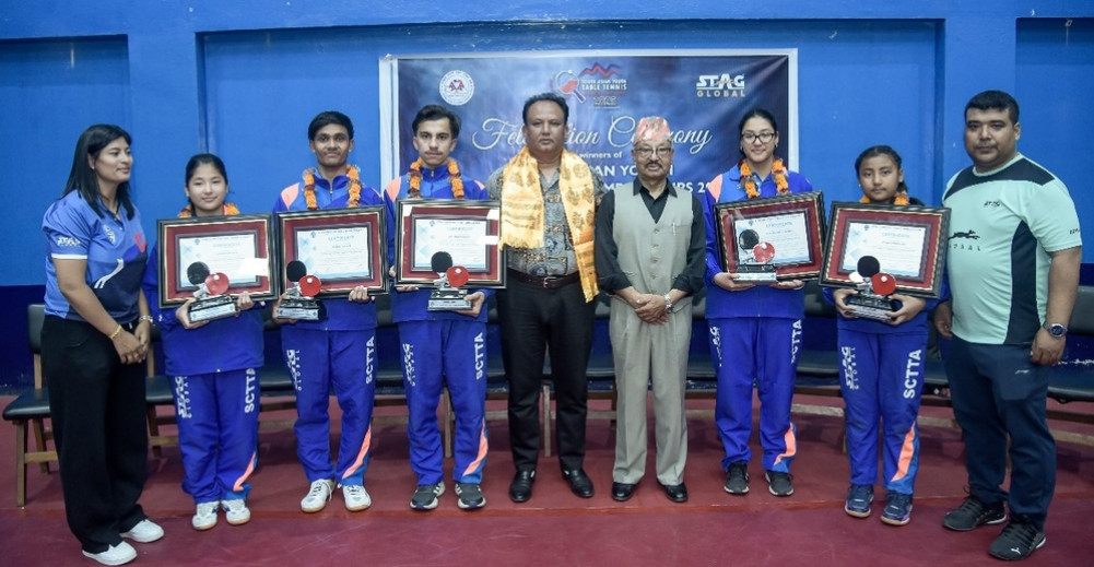 South Asian Youth Table Tennis Winners Honored