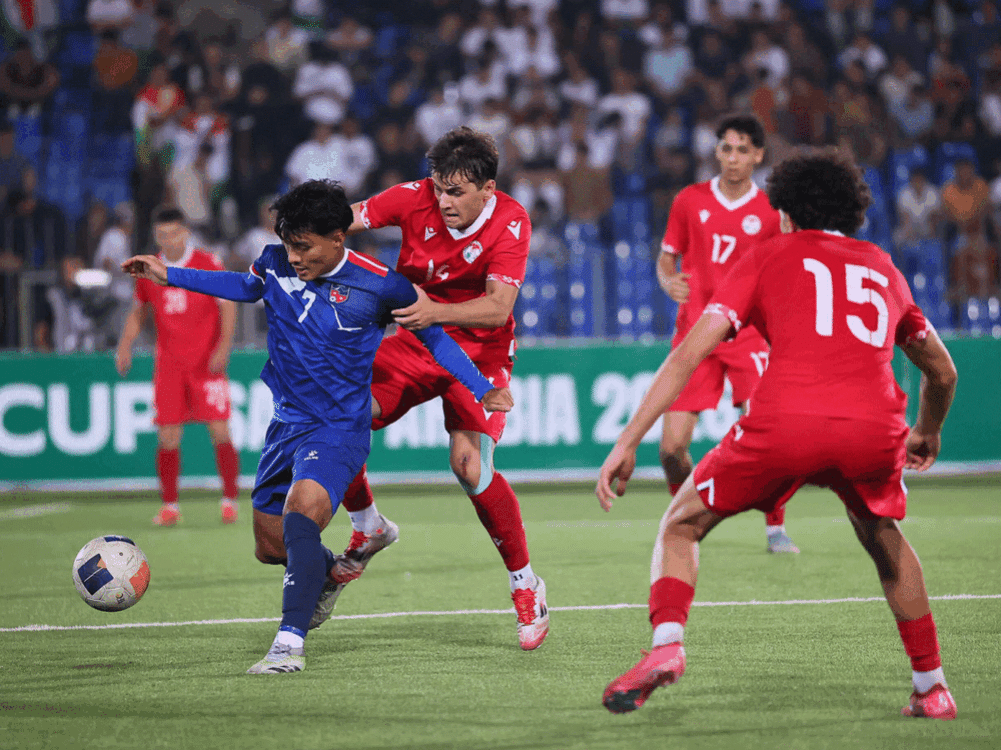 Nepal U-23 team lost to Tajikistan