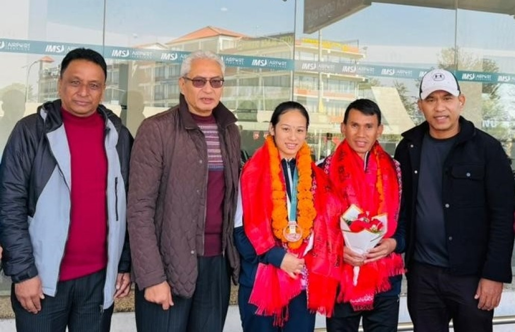 Para taekwondo player returns with medal
