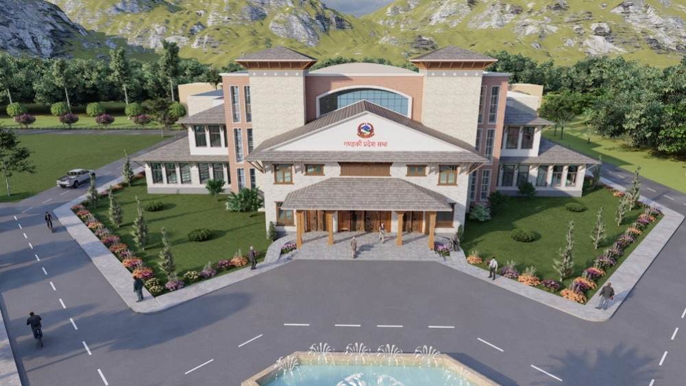 The parliament building of Gandaki is being built with an investment of 25 crores