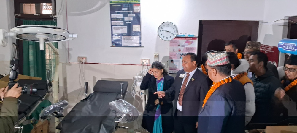 Handover of health equipment worth 12 million