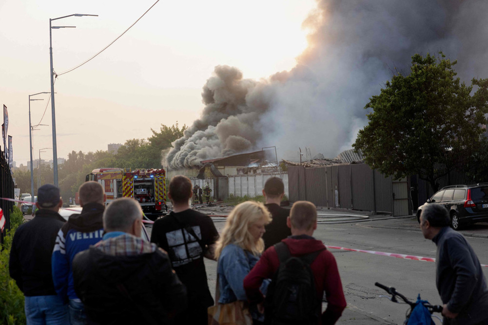 Russian airstrikes in Ukraine's capital Kiev, at least two dead
