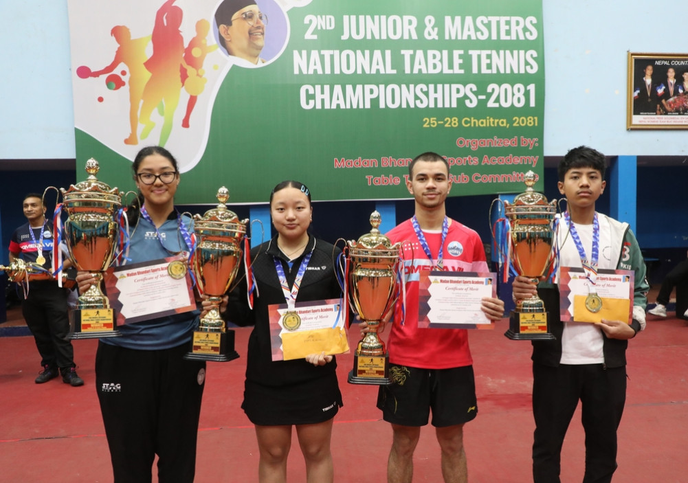 Himal and Ivana Table Tennis Champion