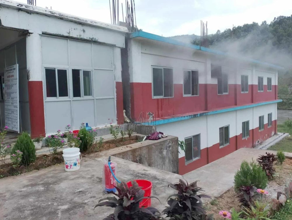 Fire in Tanahun's Kaligandaki polytechnic school