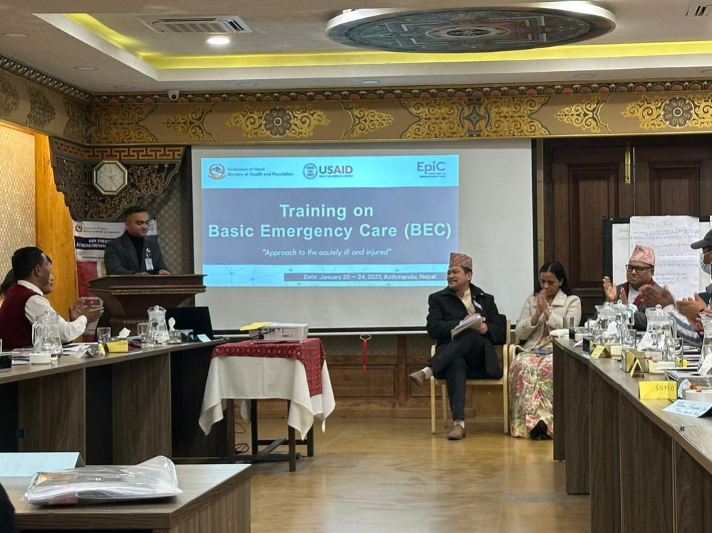 'BEC' training for health workers working in emergency rooms