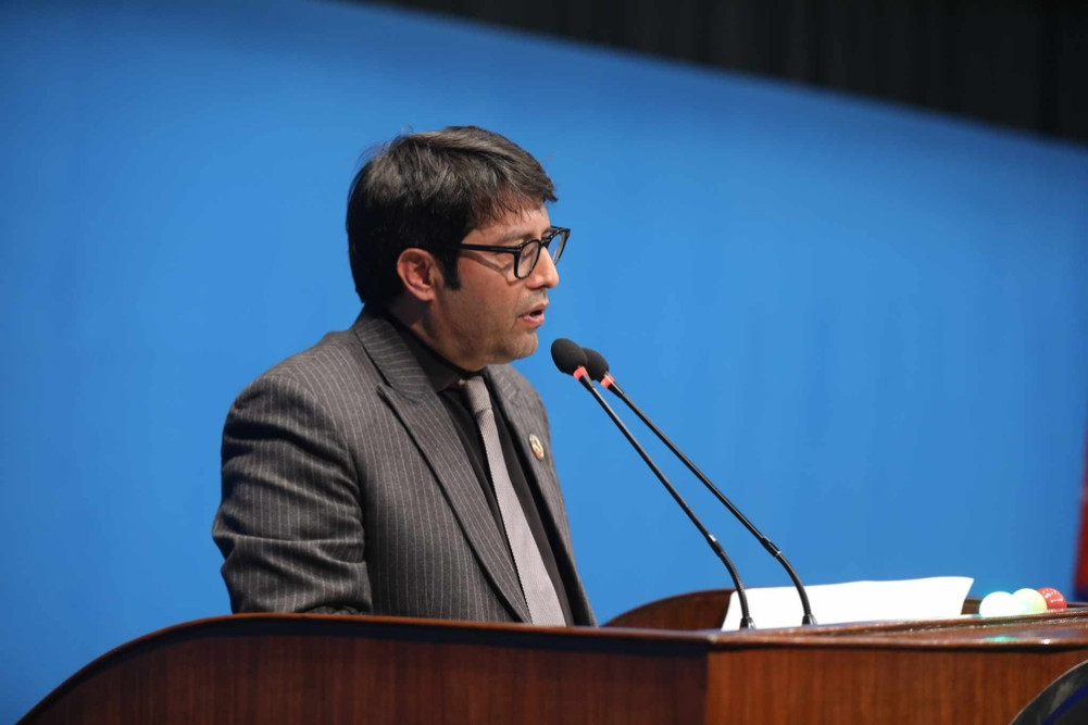 A resolution of urgent public importance regarding monkey and wild boar control was submitted by MP Bajgai
