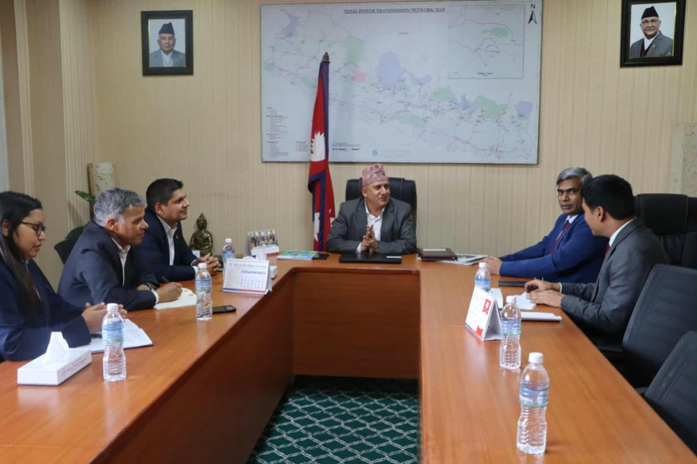A meeting between the Vice Chairman Officer of Planning Commission and Ambassador of Bangladesh to Nepal Rahman