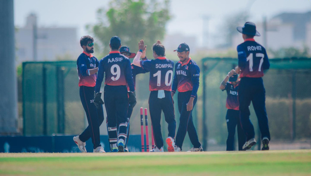A target of 132 runs for Nepal by Japan