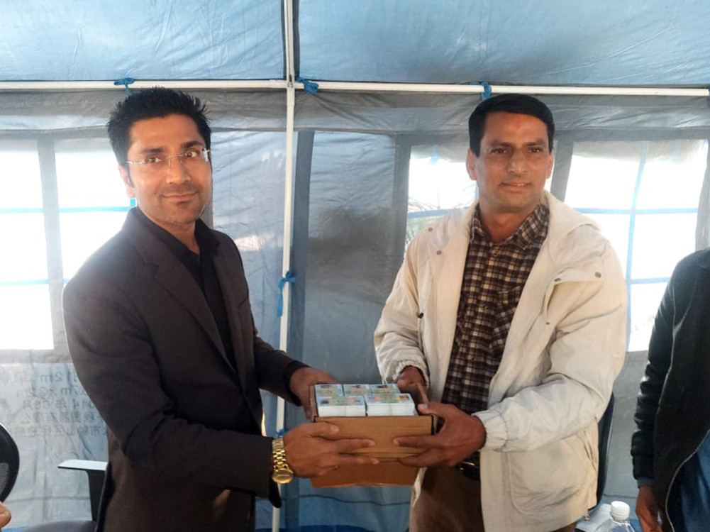 Security Printing Center submits printed licenses to the department