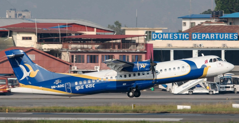 Bird hits Buddha Air ATR plane in Pokhara, engine propeller damaged