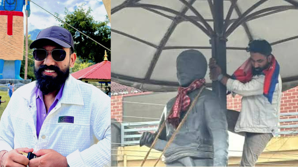 Rashtriya Swayamsevak Sangh (RSS) cadre arrested for causing havoc by hoisting national flags in Pokhara on Bhadra 24