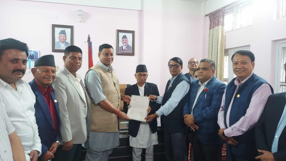 Baniyan's claim submitted to the Chief Minister of Bagmati Province
