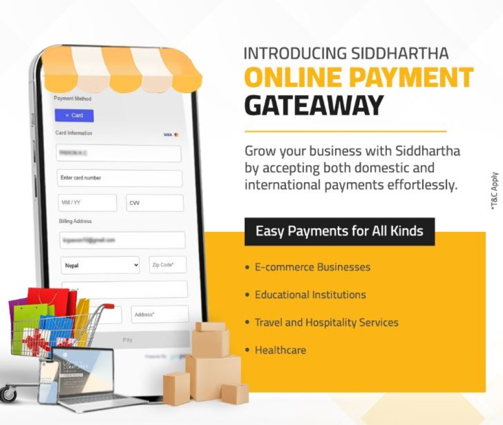 Siddharth Bank Online Payment Gateway Service Launched