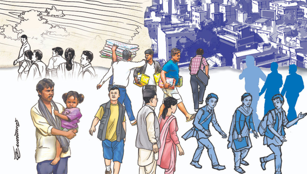 Internal migration rate 29 percent, highest in the hills