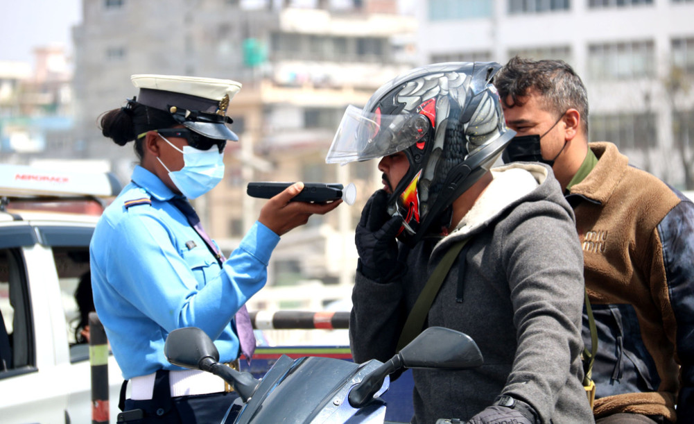 22 people including two women from Kathmandu are under police control while celebrating Holi
