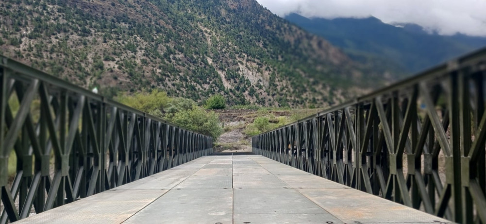 Belybridge connection on Kaligandaki river