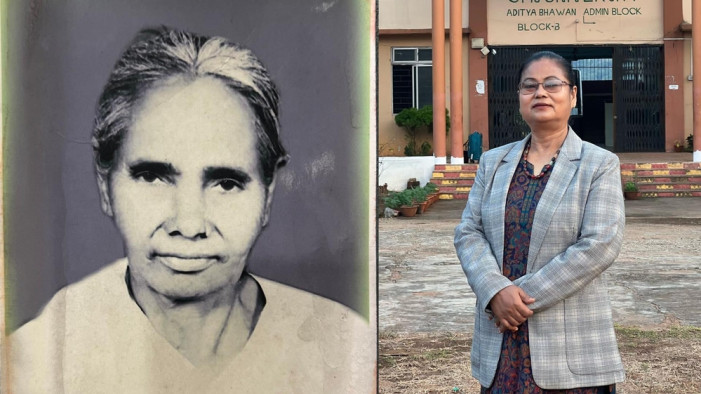 A mother who has decided to make the younger one 'big'