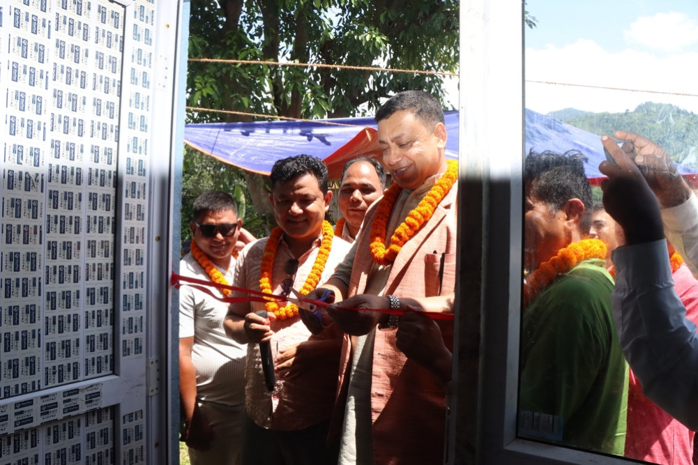An Ayurveda dispensary building was built at Raksirang in Makwanpur