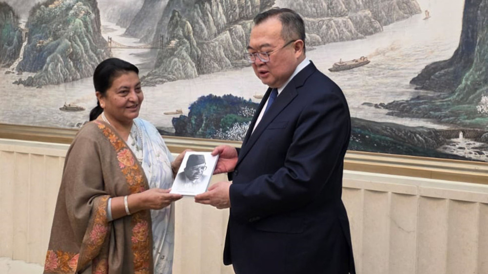 China's suggestion to ex-president Bhandari to initiate left unity