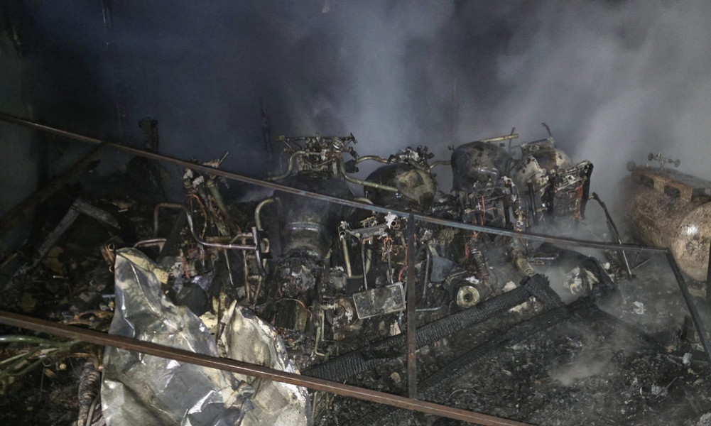 Fire broke out in two separate places in Rautahat