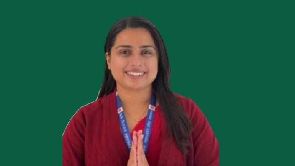 Bindu Pokharel of Navy Sangh won by one vote in Maharajganj Nursing Campus