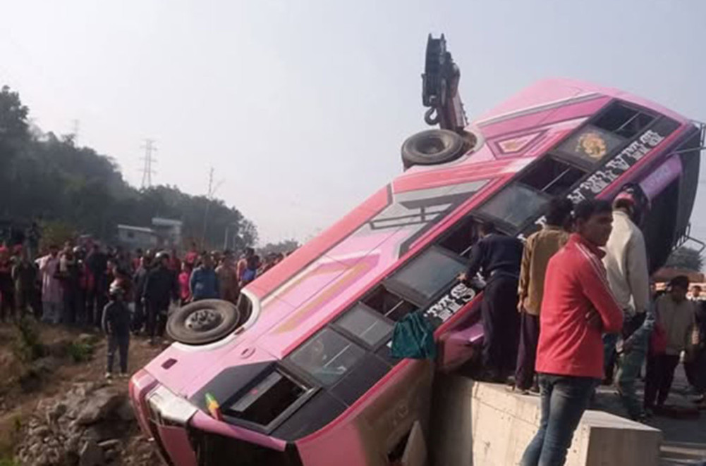 Bus accident in Tanahun
