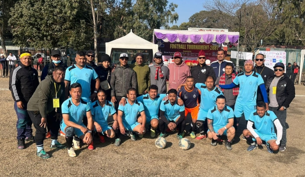 Chabhil Veterans in the quarterfinals of football