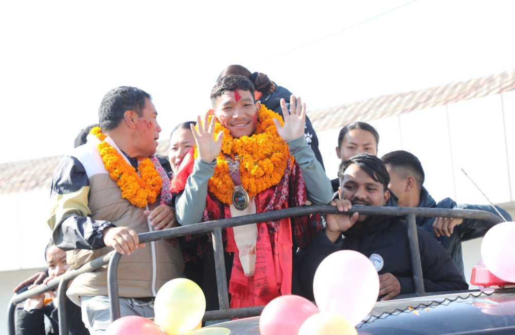 Chandra receives grand welcome after winning historic bronze medal at World Boxing Championship