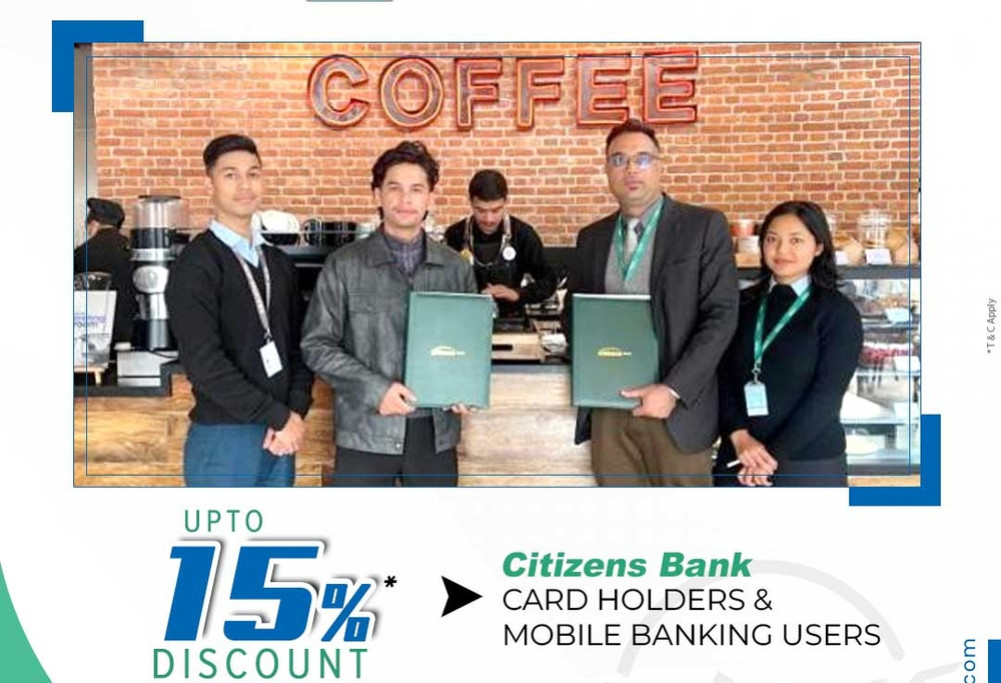 Discount agreement between Citizens Bank and Bikers Cafe