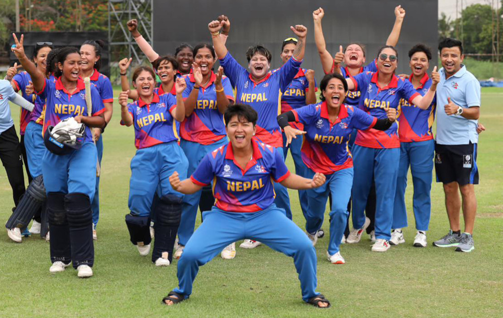 The women's cricket team qualified for the Twenty20 World Cup for the first time