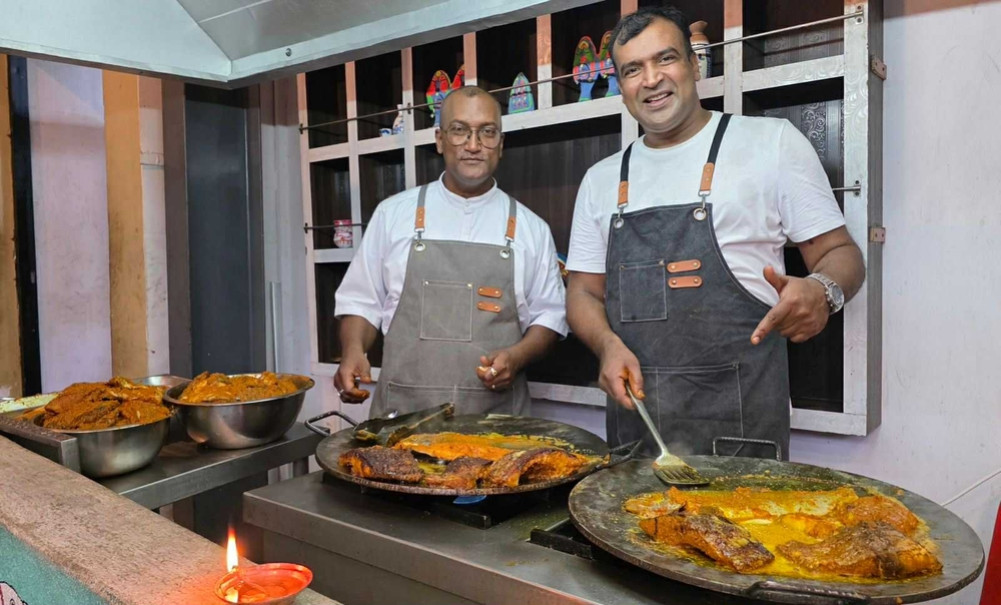 Master Chef Santosh started Janakpur Fish House in Kathmandu.