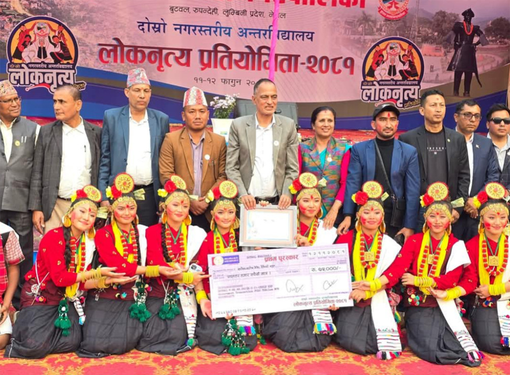 Kanti and Everest Mavi won the folk dance competition